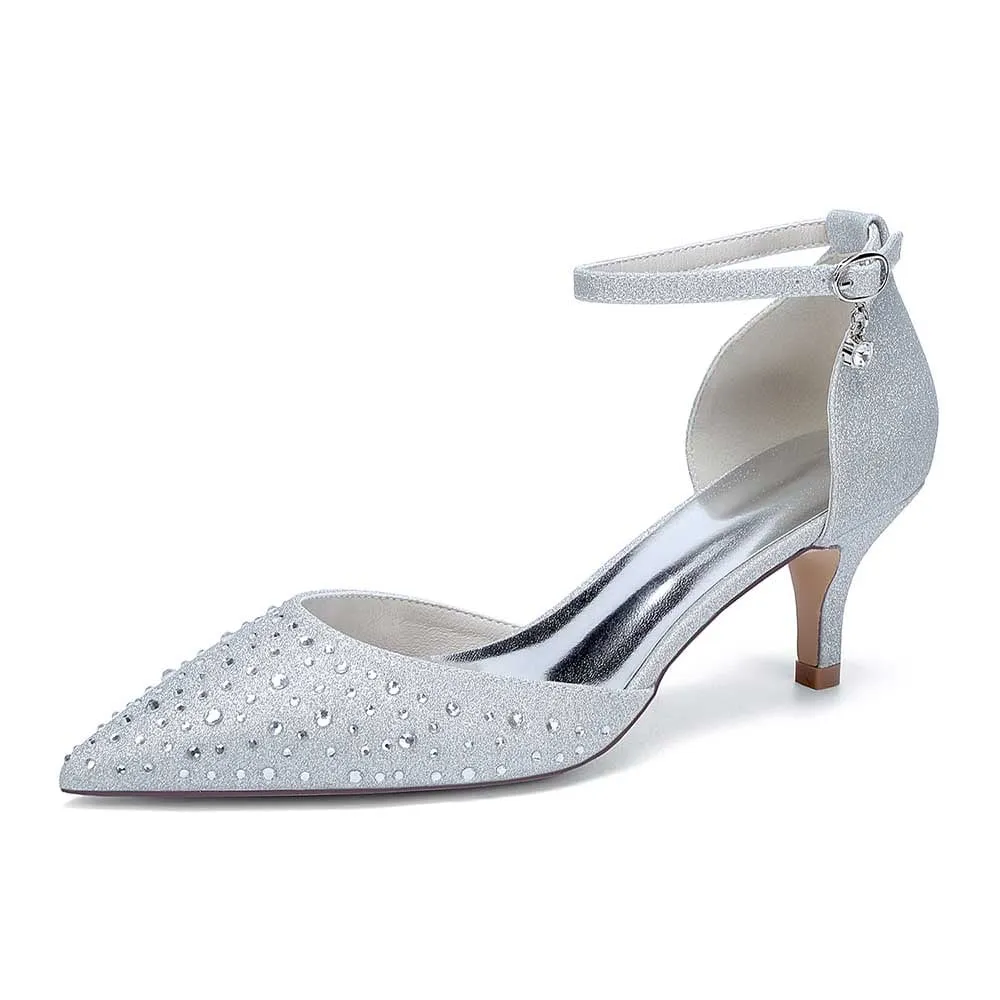 Rhinestones Formal Heels Sparkle Wedding Shoes For Women