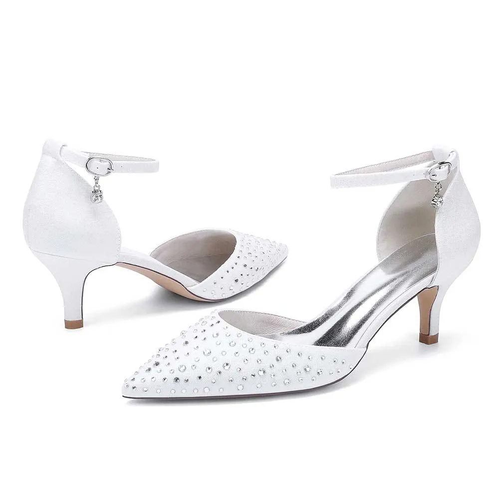 Rhinestones Formal Heels Sparkle Wedding Shoes For Women