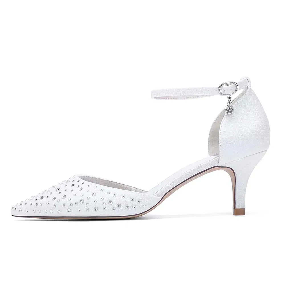 Rhinestones Formal Heels Sparkle Wedding Shoes For Women