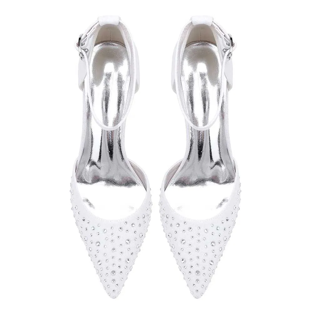 Rhinestones Formal Heels Sparkle Wedding Shoes For Women
