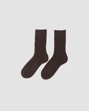 Rib Overankle Socks