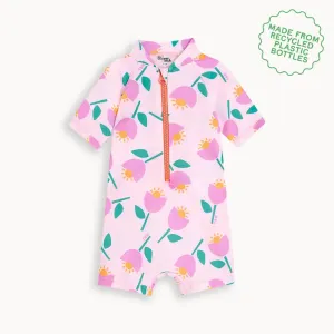 Riki - Pink Tulip Baby & Kids Swim Rash Suit