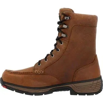 Rocky Men's Treadflex 8" Soft Toe WP Slip Resistant Work Boot- Horse- RKK0499