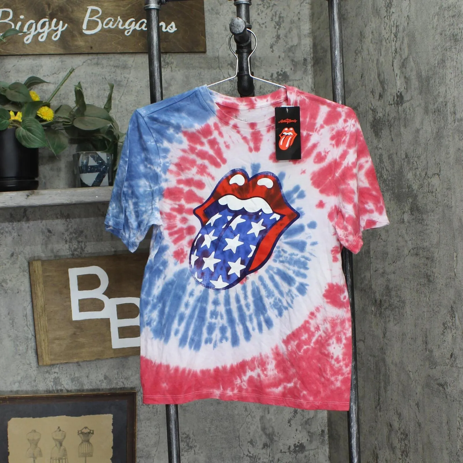 Rolling Stones Boys Tie Dyed Graphic Screen Print Short Sleeve T-Shirt 980377840
