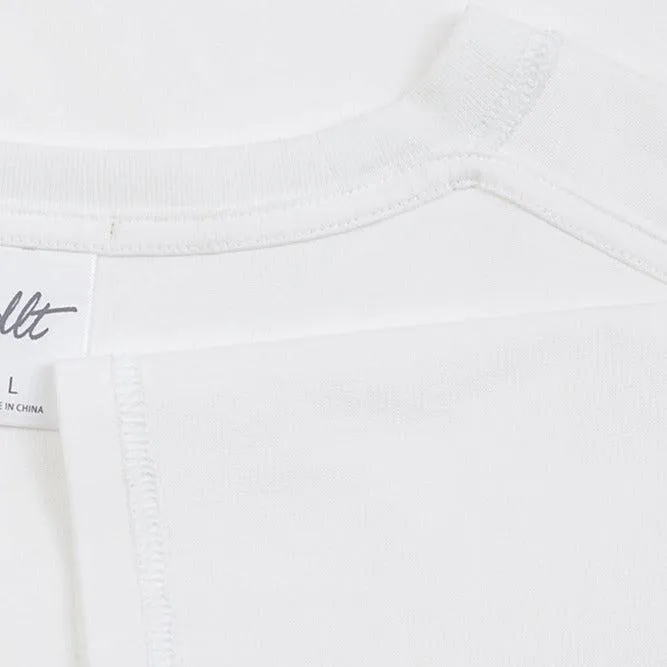 Round Neck Solid Color T-shirt