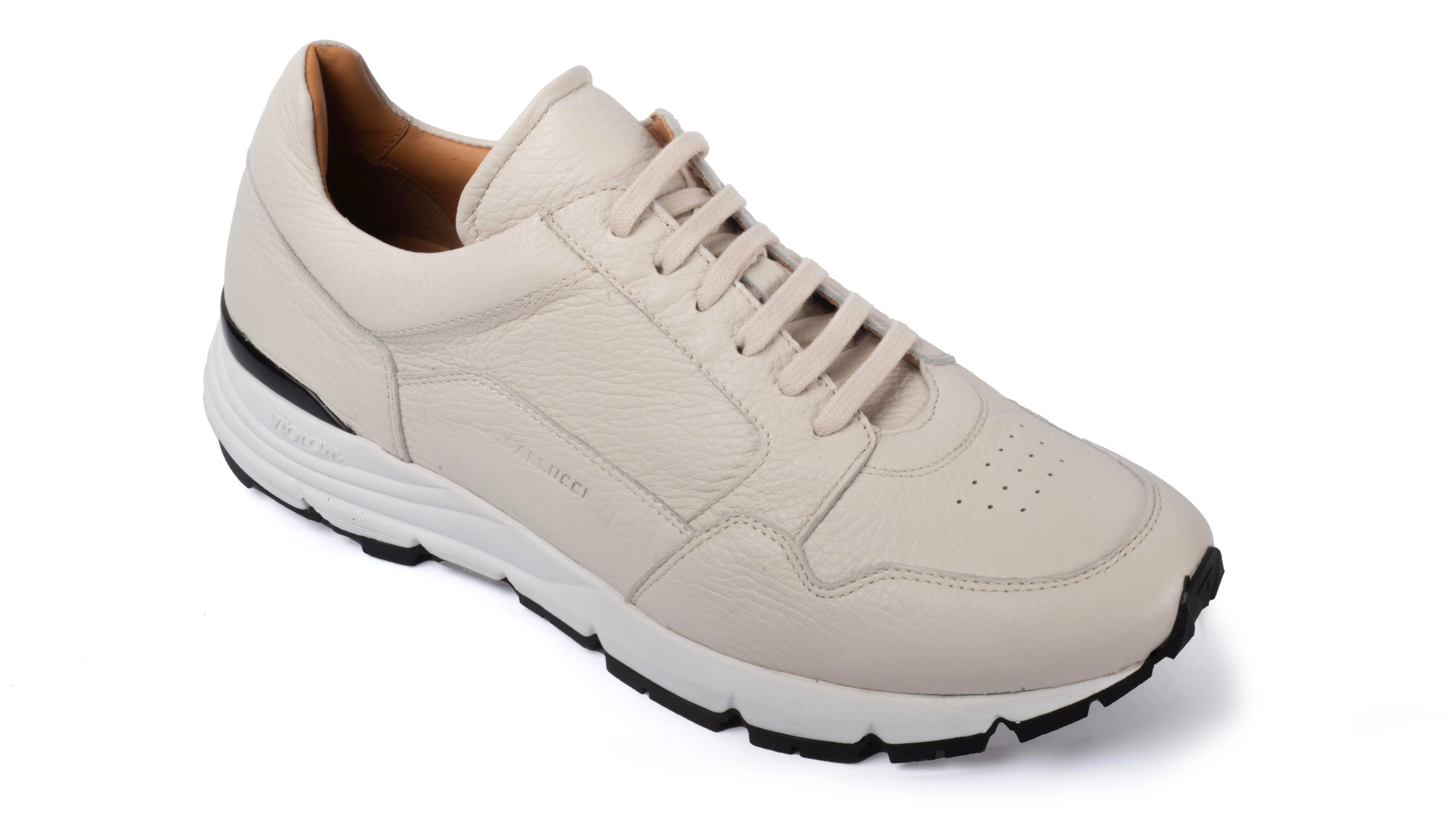 Running Sneakers 44 Milk Genuine Deer Leather
