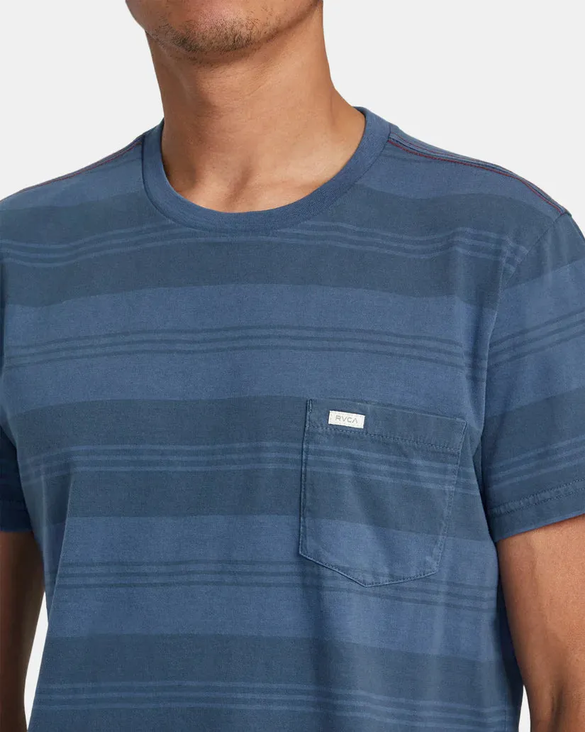 RVCA PTC Stripe Short Sleeve Knit