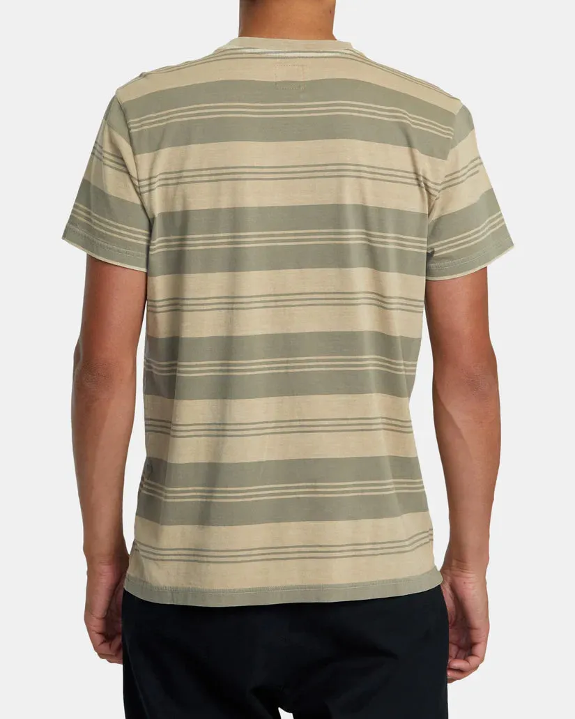 RVCA PTC Stripe Short Sleeve Knit