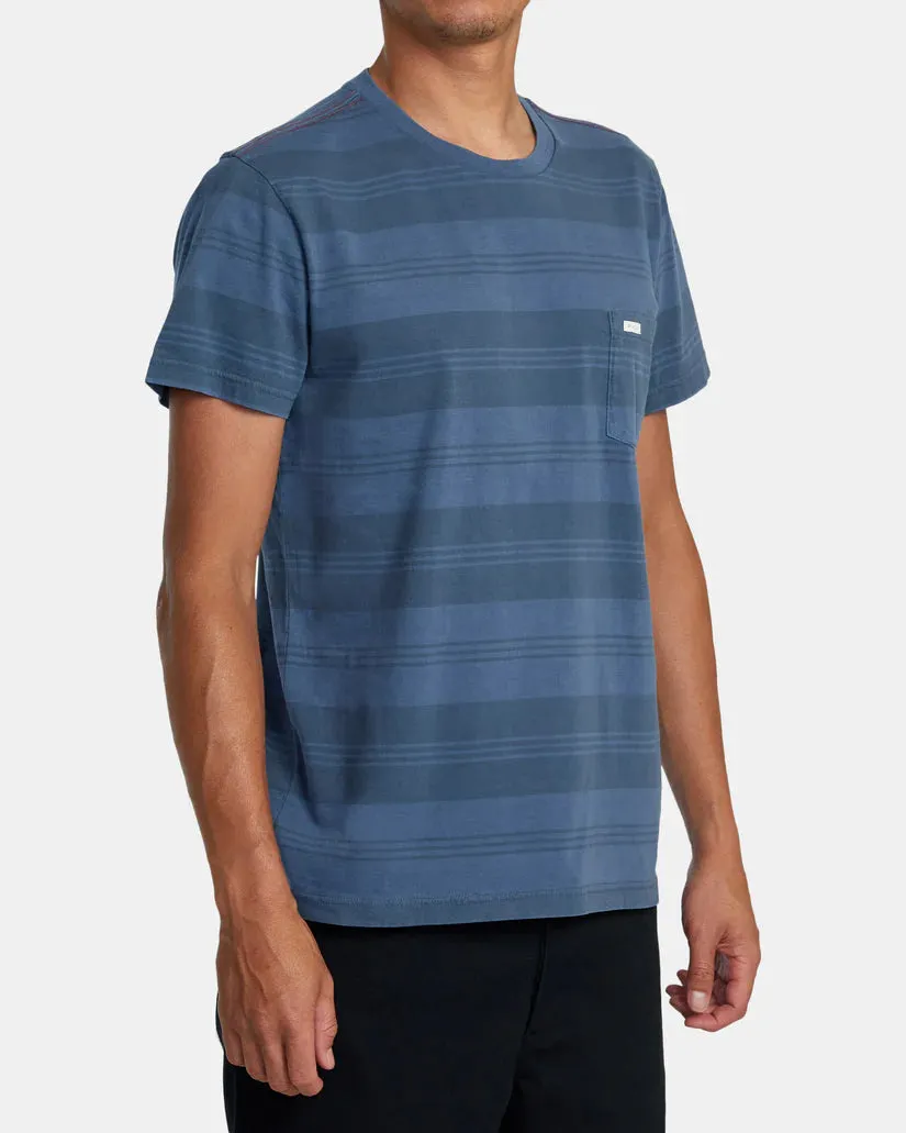 RVCA PTC Stripe Short Sleeve Knit