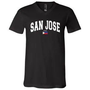 San Jose Unisex Jersey V-Neck T-Shirt