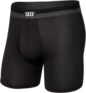SAXX Underwear, Sport Mesh BB Fly, Color Black, Size XL