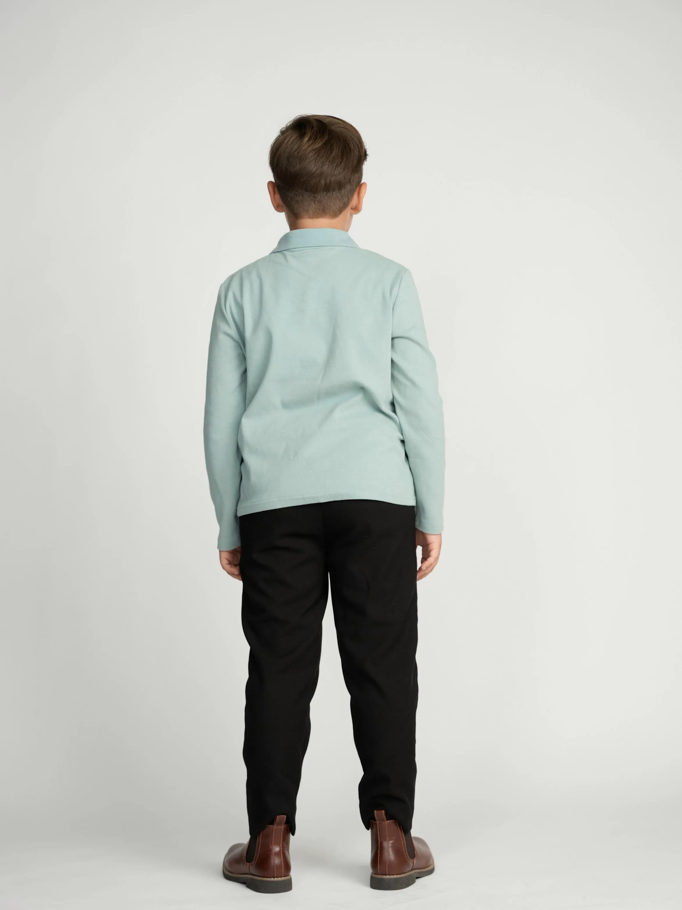 Seafoam Collar Top (Long Sleeve)