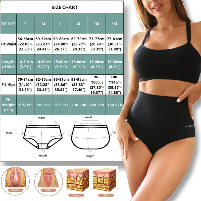Seamless High Waist Tummy Control Briefs - Women's Panties for Slimming and Butt Lifting
