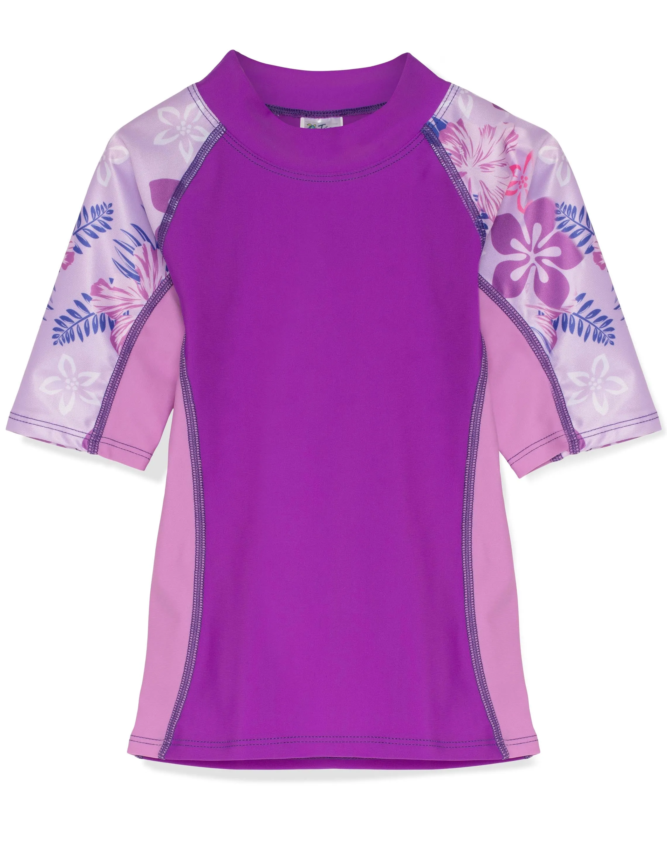 Seaside Short Sleeve Rash Guard - Malva (MADE IN USA)