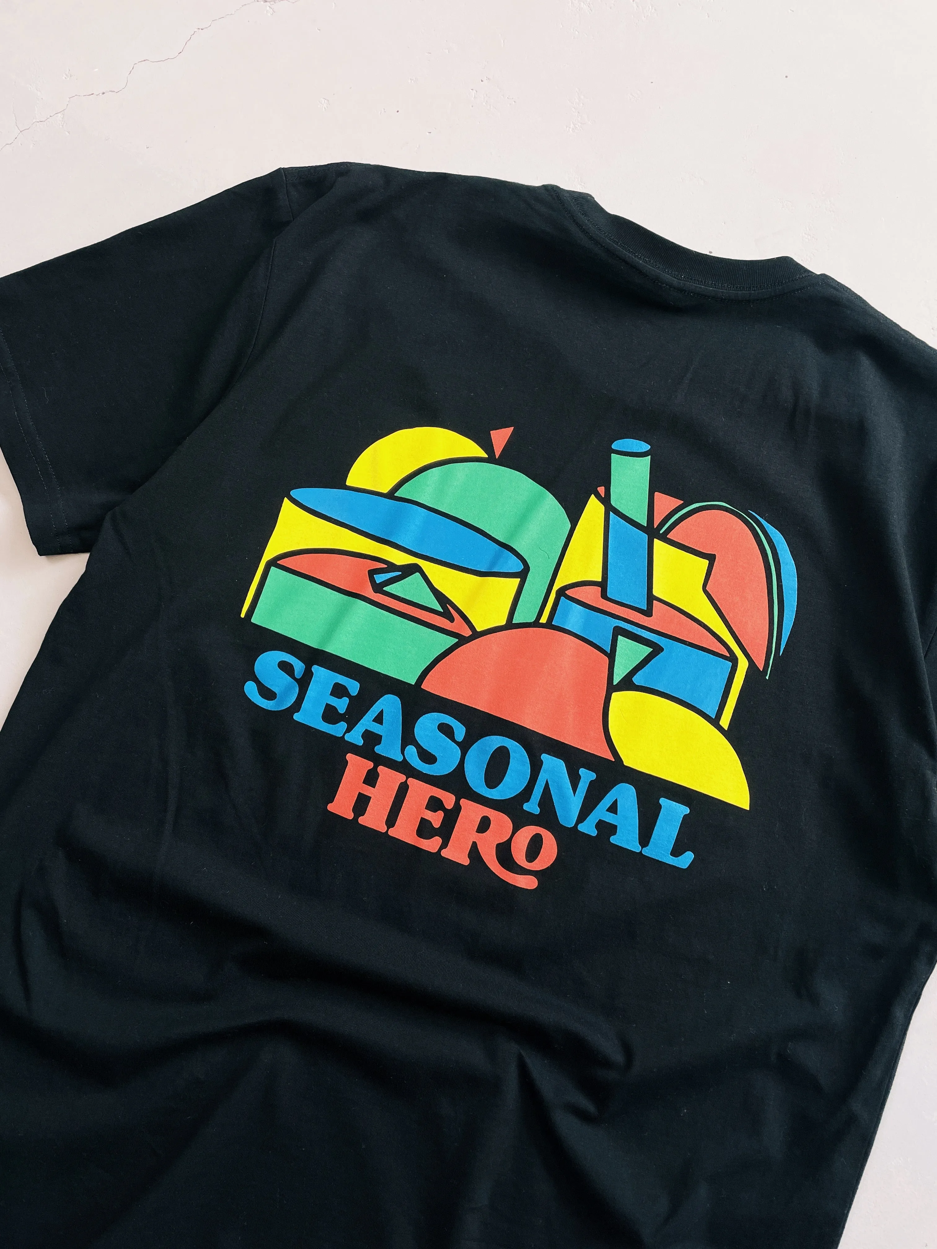 Seasonal Hero 'Fruity' Tee - Black