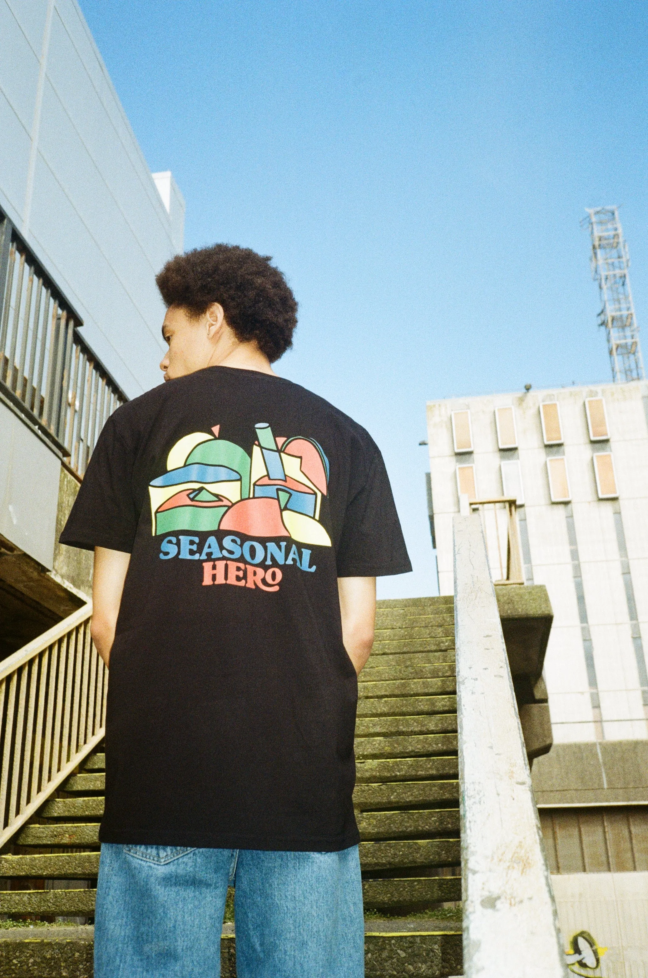 Seasonal Hero 'Fruity' Tee - Black