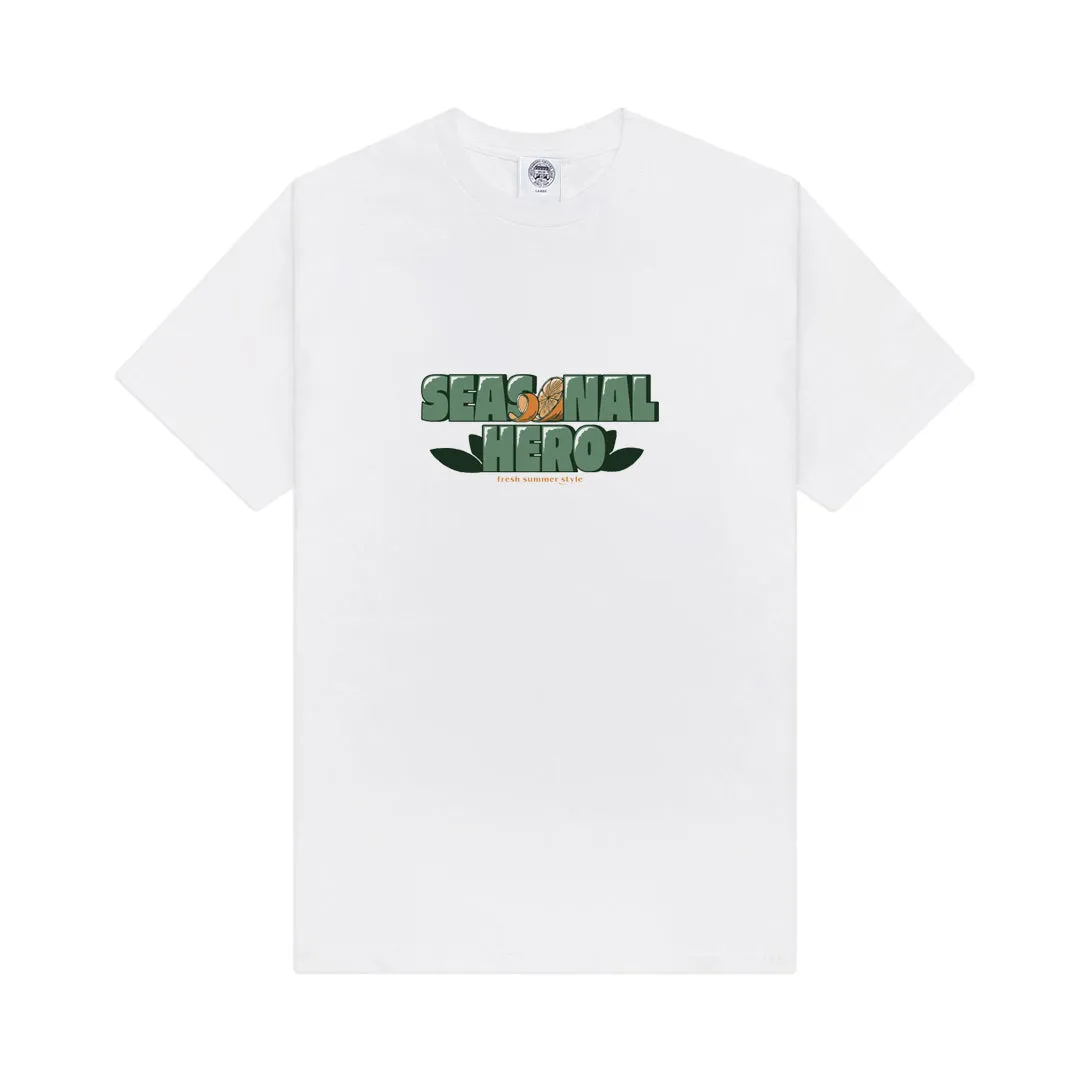 Seasonal Hero 'Oranges' Tee - White
