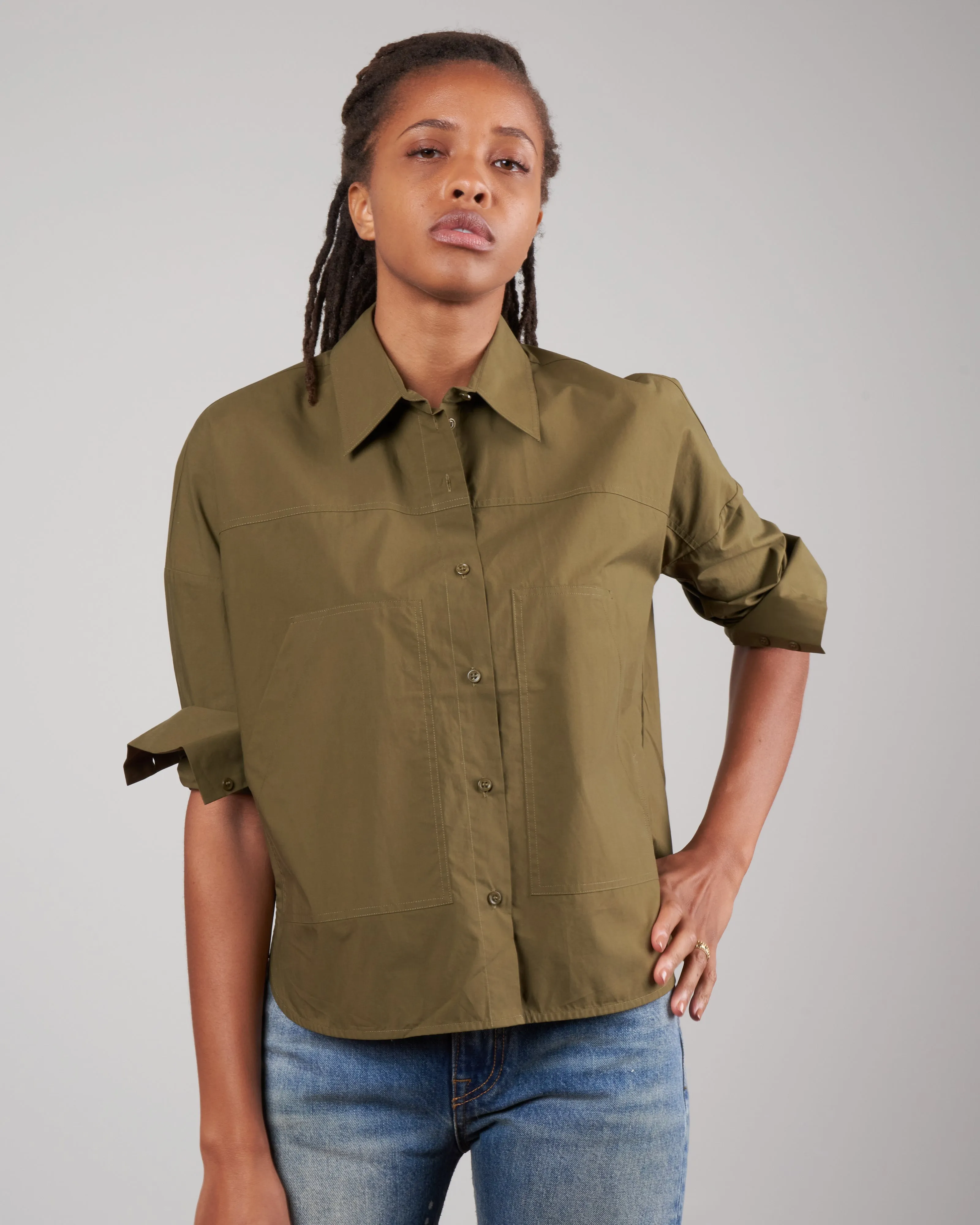 shirt - kaki
