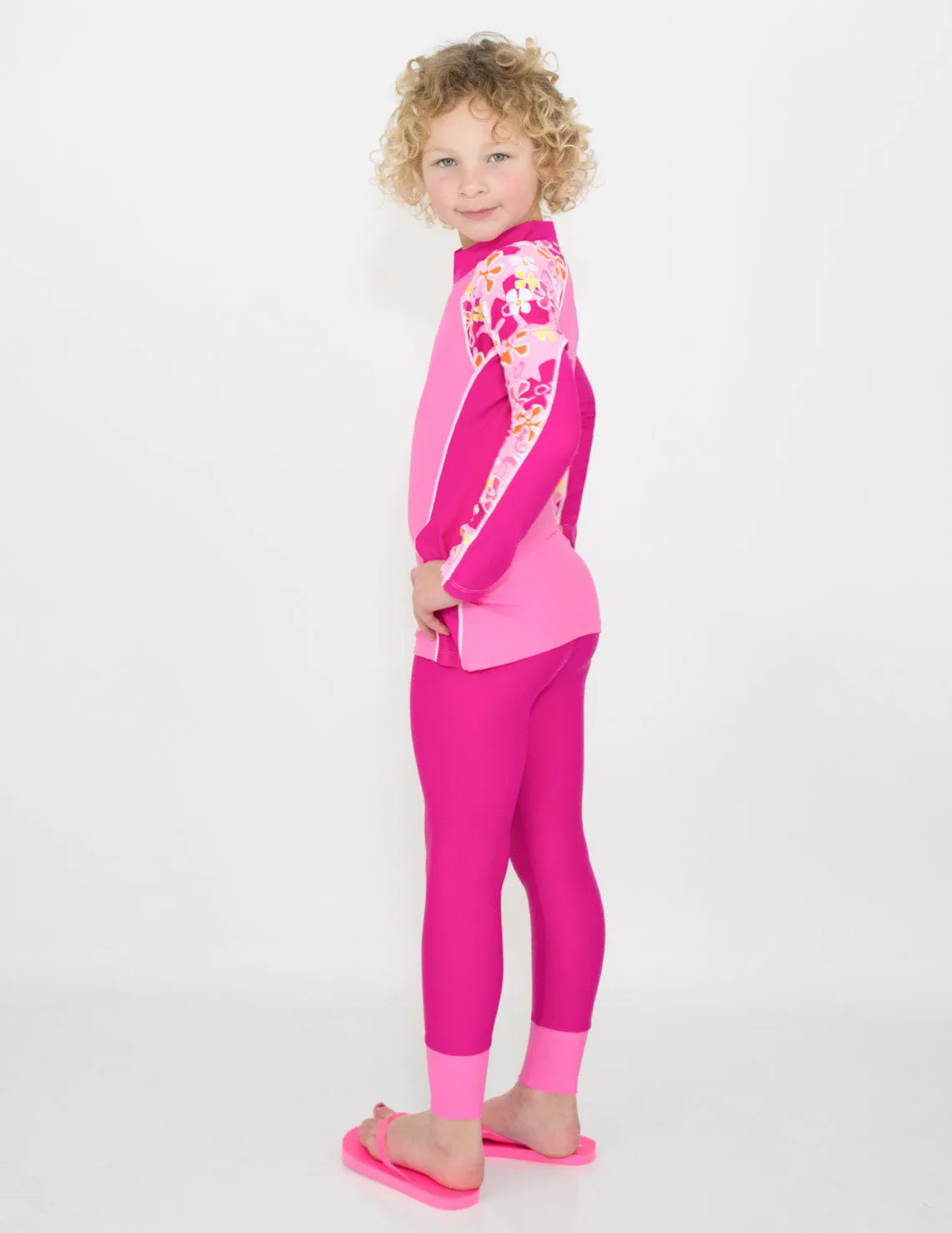 Shoreline Long Sleeve Rash Guard - Fresia
