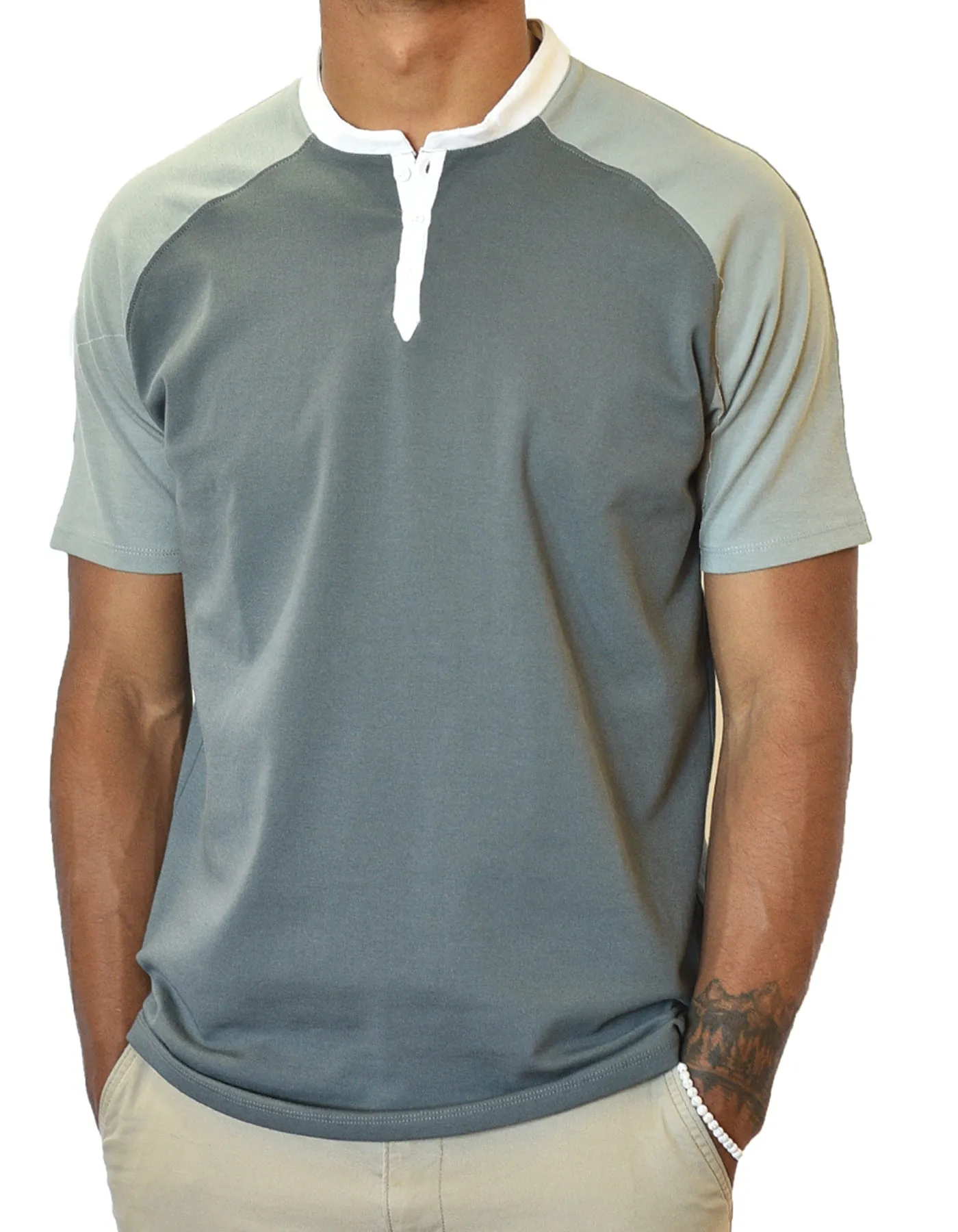Short Sleeve Henley