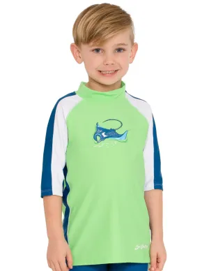 Short Sleeve Rash Guard - Flash Green