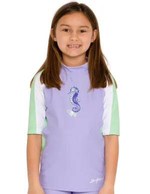 Short Sleeve Rash Guard - Sweet Lavender