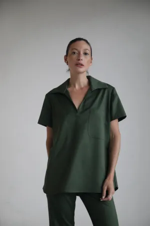 Short Sleeve Top in Green