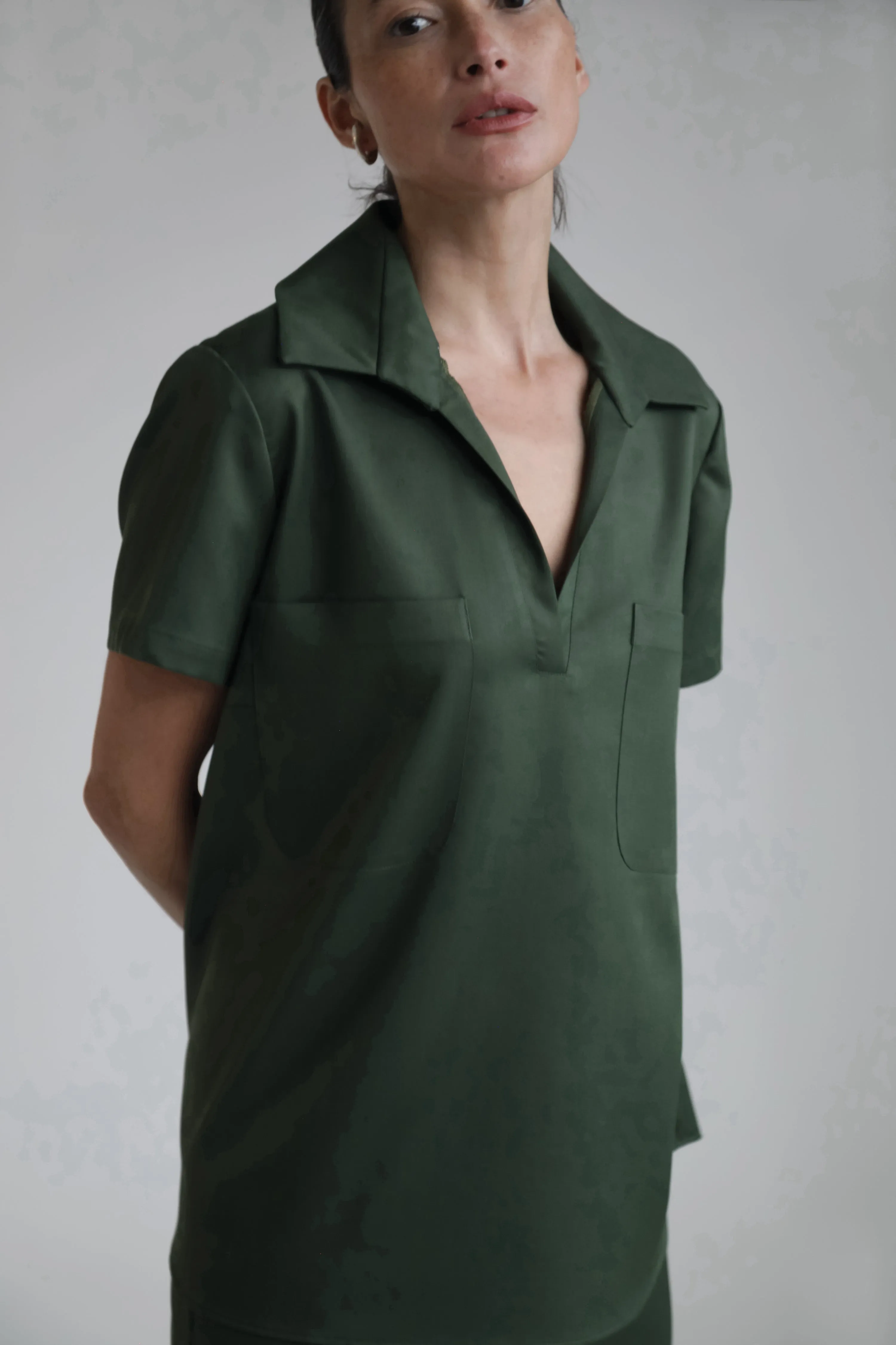 Short Sleeve Top in Green