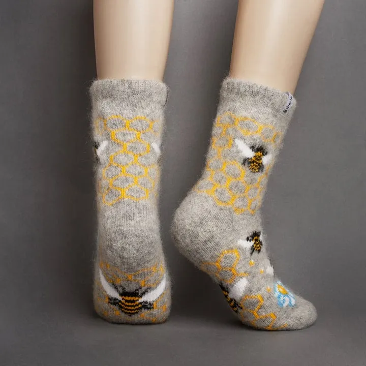 Siberia Spirit Bee Cozy Crew Socks