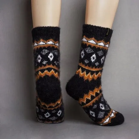 Siberia Spirit Western Diamond Crew Socks