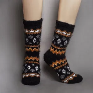 Siberia Spirit Western Diamond Crew Socks