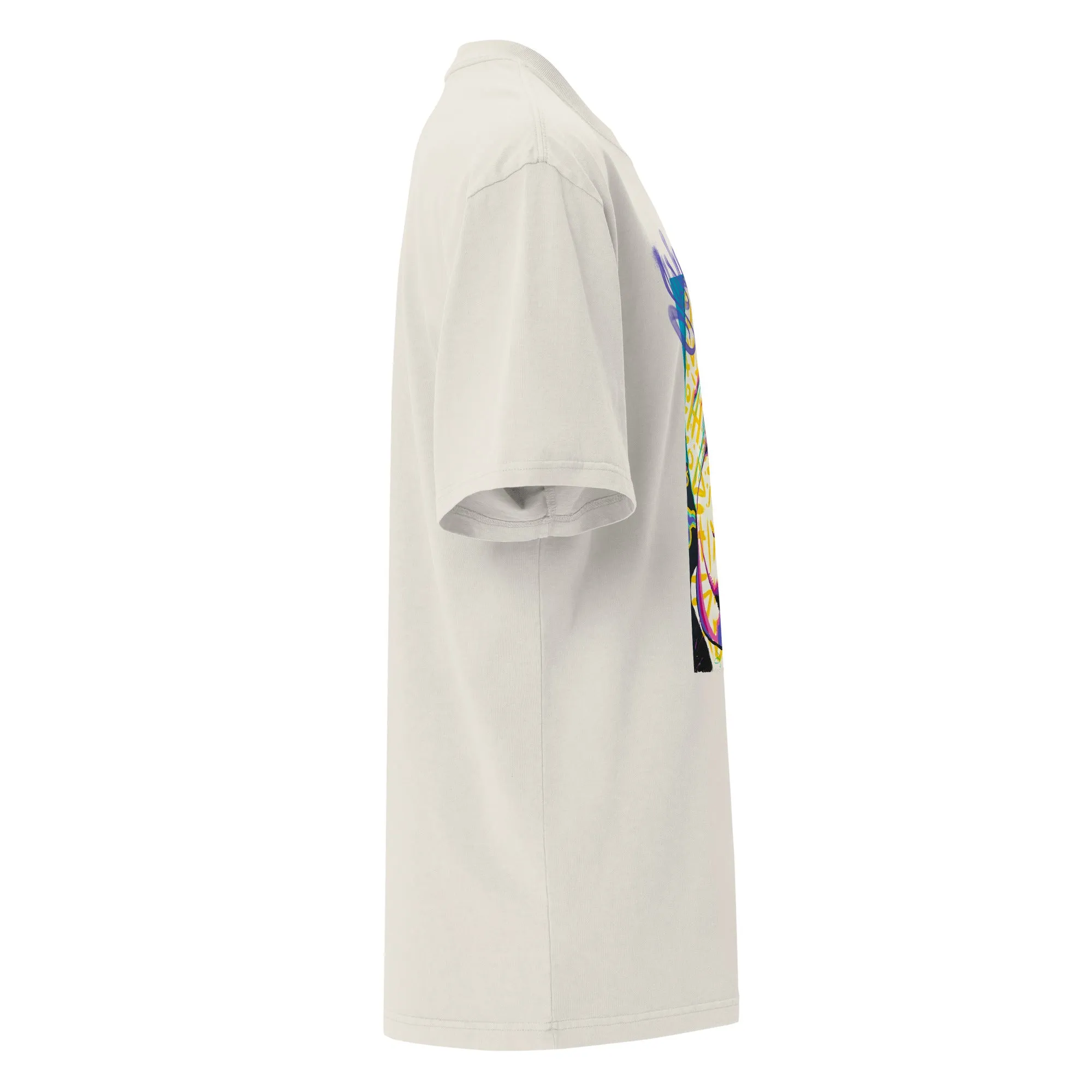 Sidhu Moose Graffiti Vybe - Oversized faded t-shirt