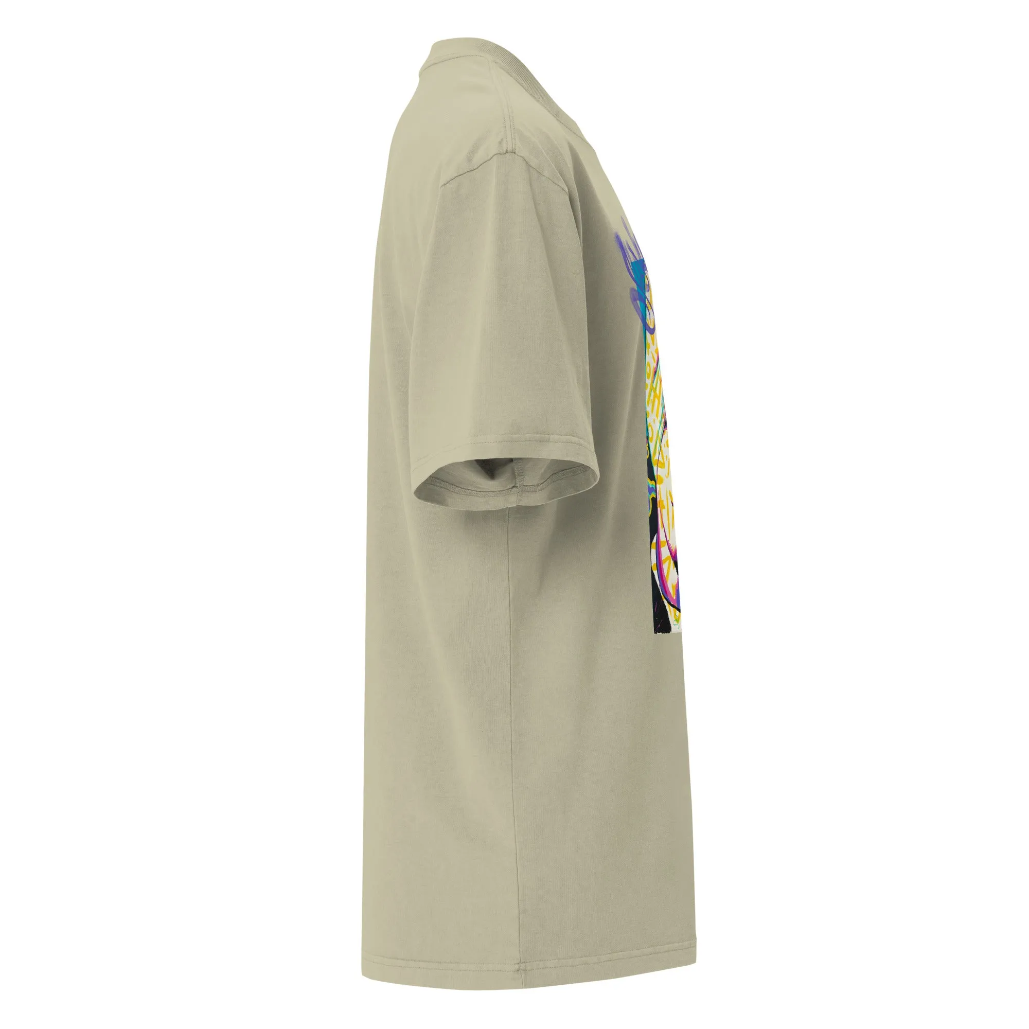 Sidhu Moose Graffiti Vybe - Oversized faded t-shirt