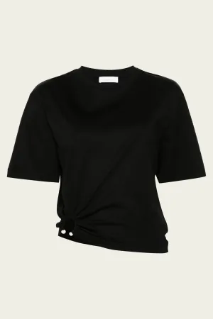 Signature Piercing Jersey T-Shirt in Black