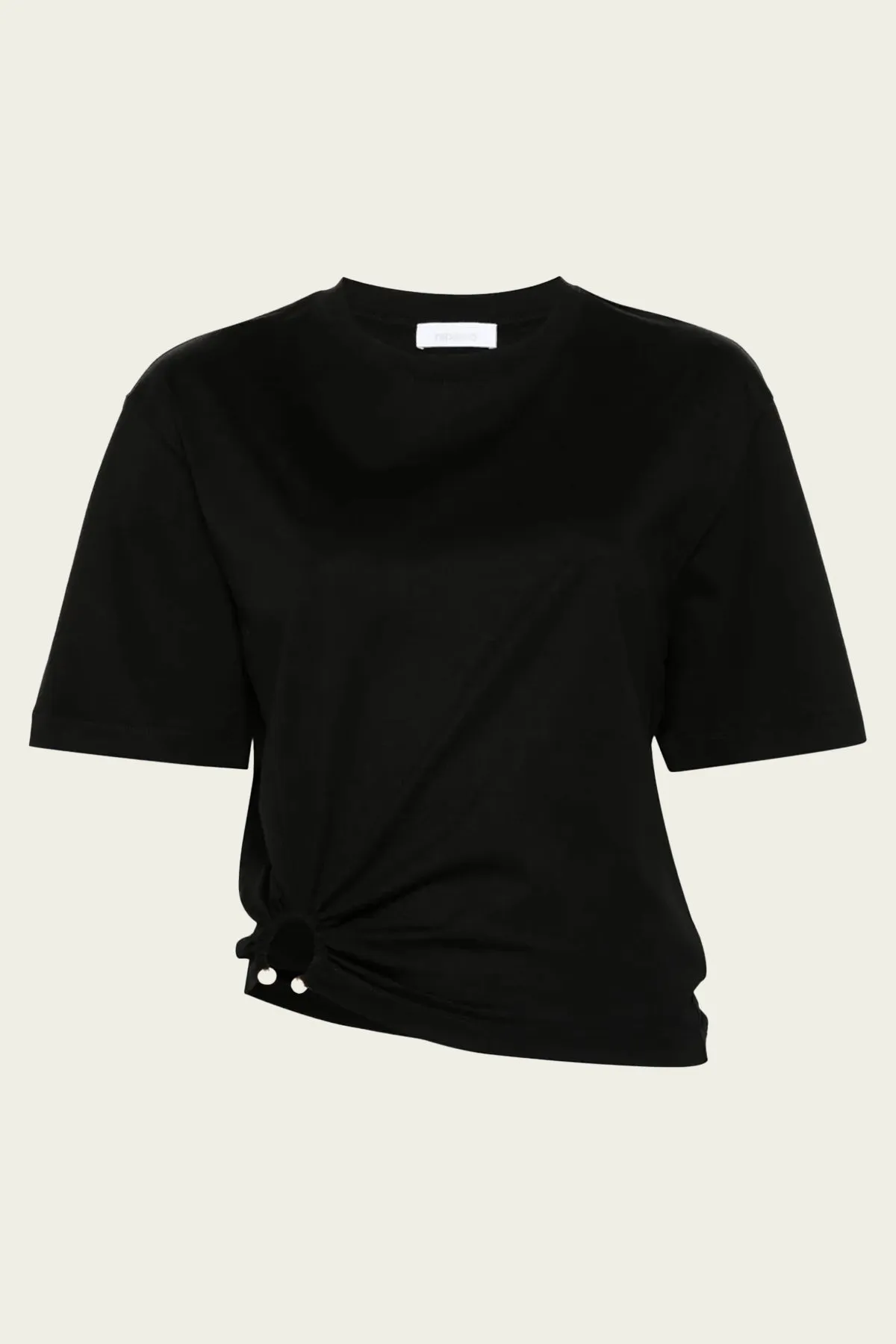 Signature Piercing Jersey T-Shirt in Black