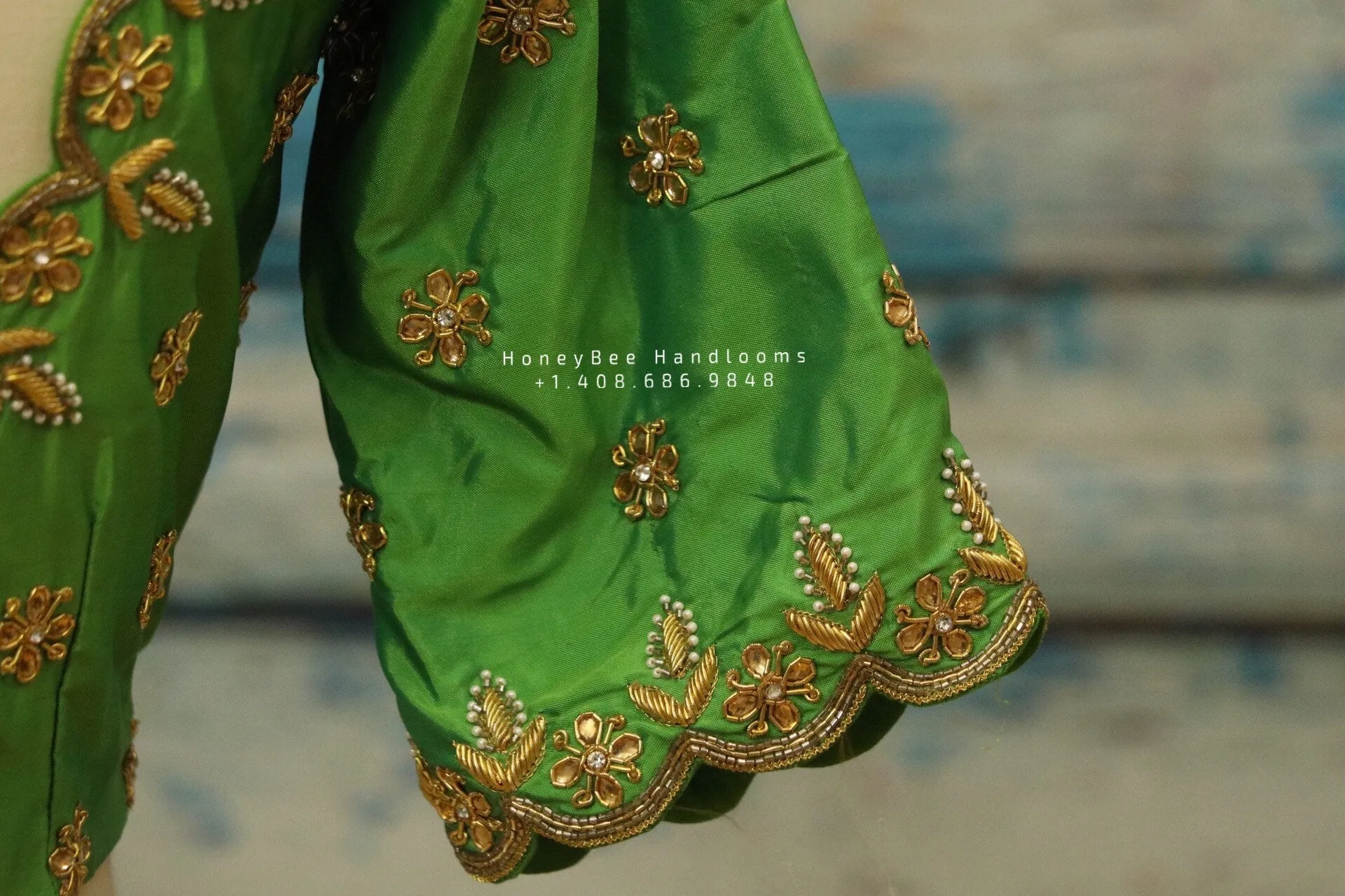Silk saree blouse | bridal blouse | Saree Blouse | Blouse | Silk Blouse | Maggamwork blouse | Heavy work blouse HoneyBee Handlooms