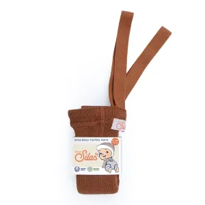 Silly Silas Wooly Footless Tights with Braces - Ginger