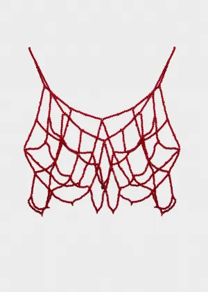 SISSI BODYCHAIN WITH RED BEADS