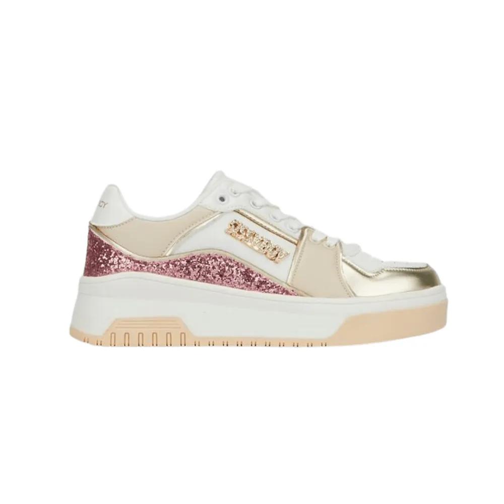 Sissyboy Ladies Glitter Block Sneaker Natural