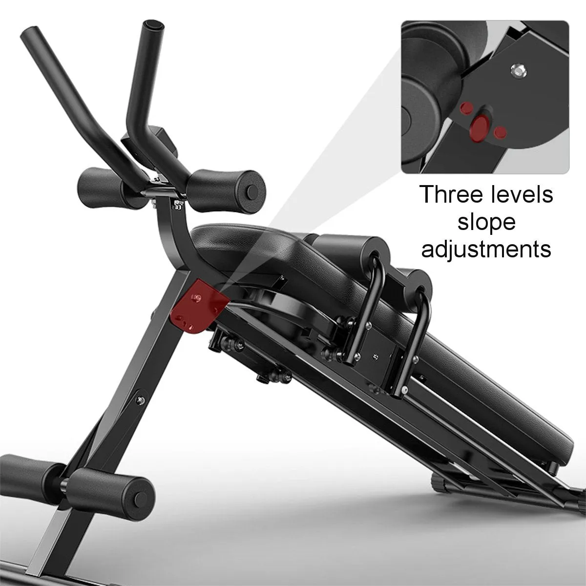Sit Up Bench, Incline Decline Bench w/ LCD Display Full Body Workout
