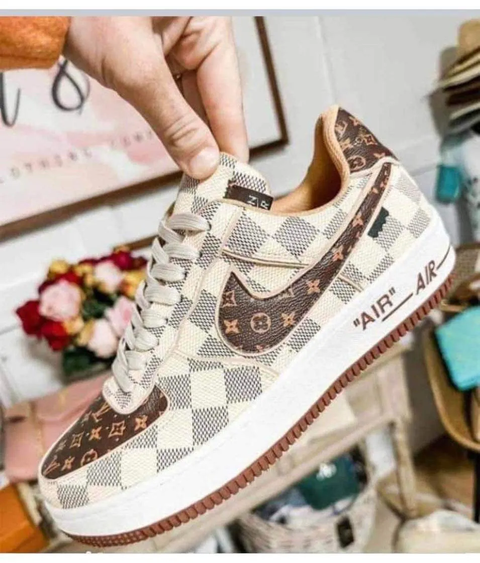 Size 8 Brown Designer Sneakers