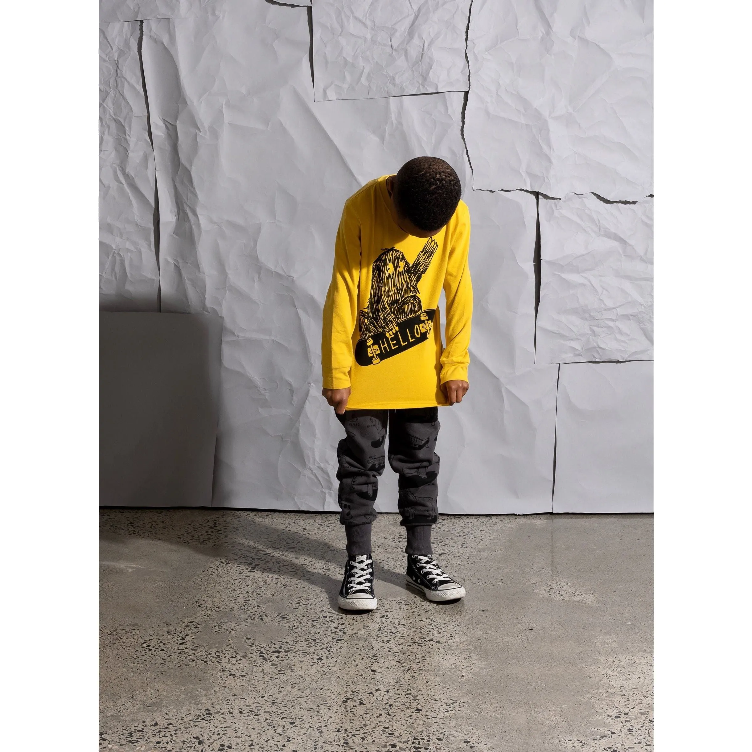 Skate Monster Tee - Mustard