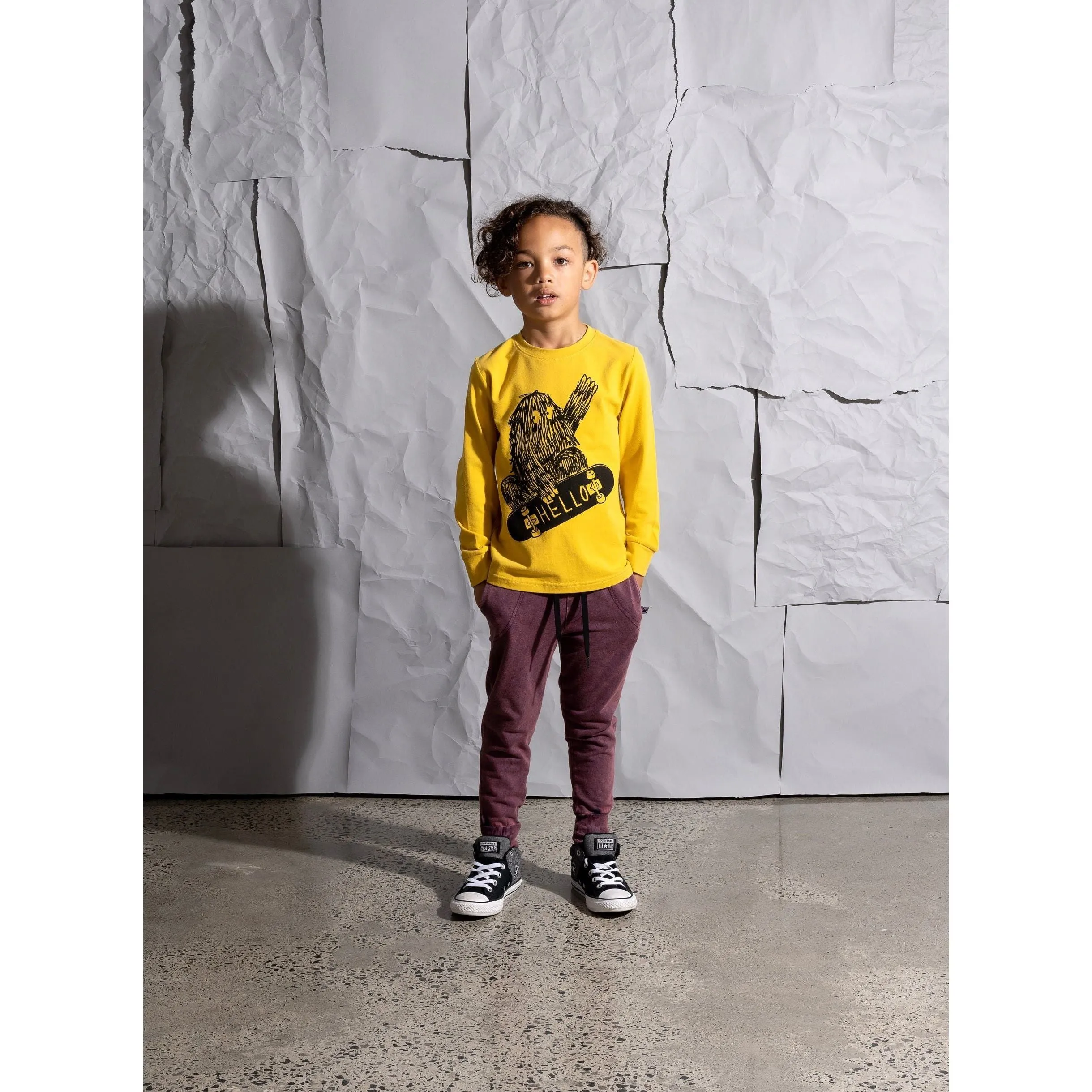 Skate Monster Tee - Mustard