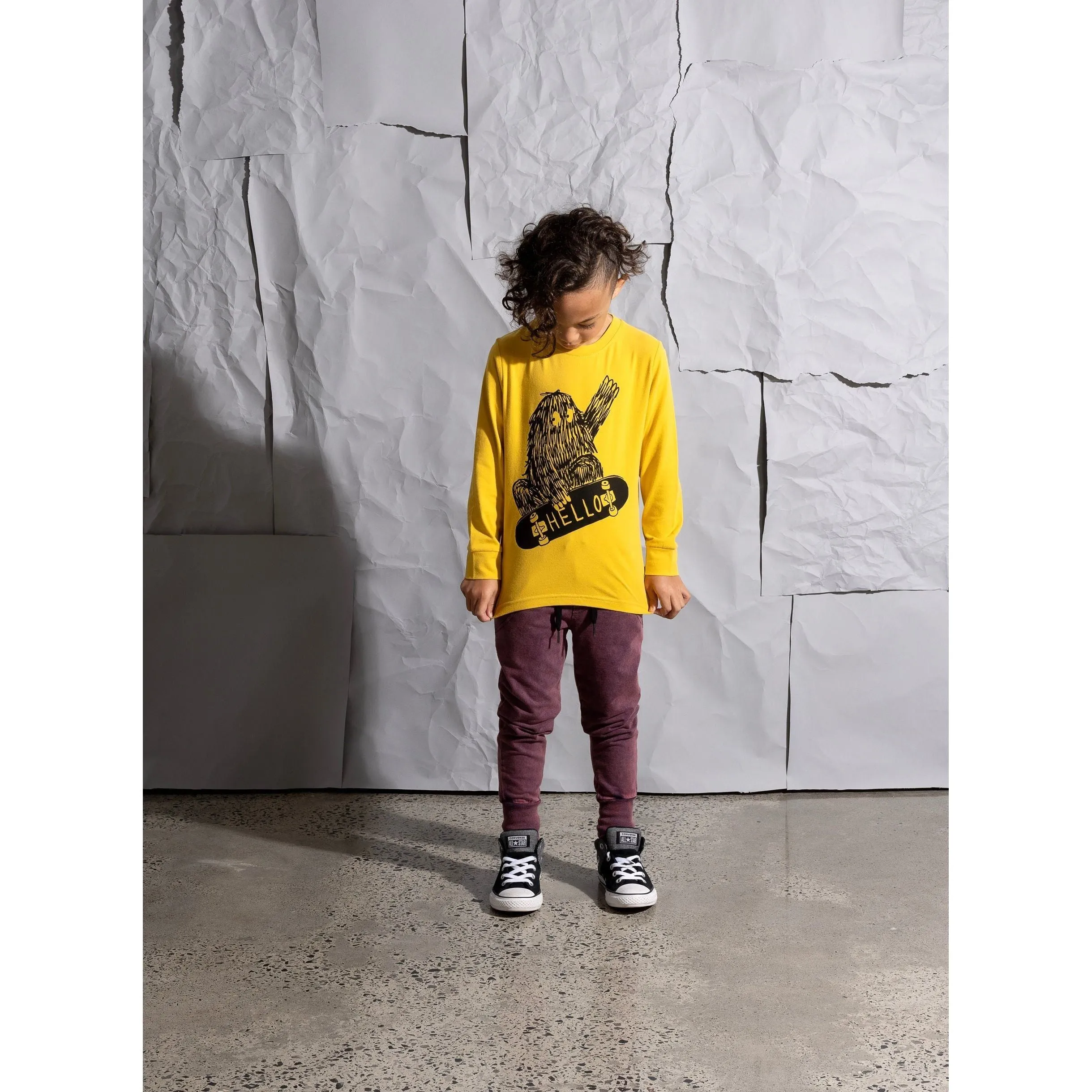 Skate Monster Tee - Mustard