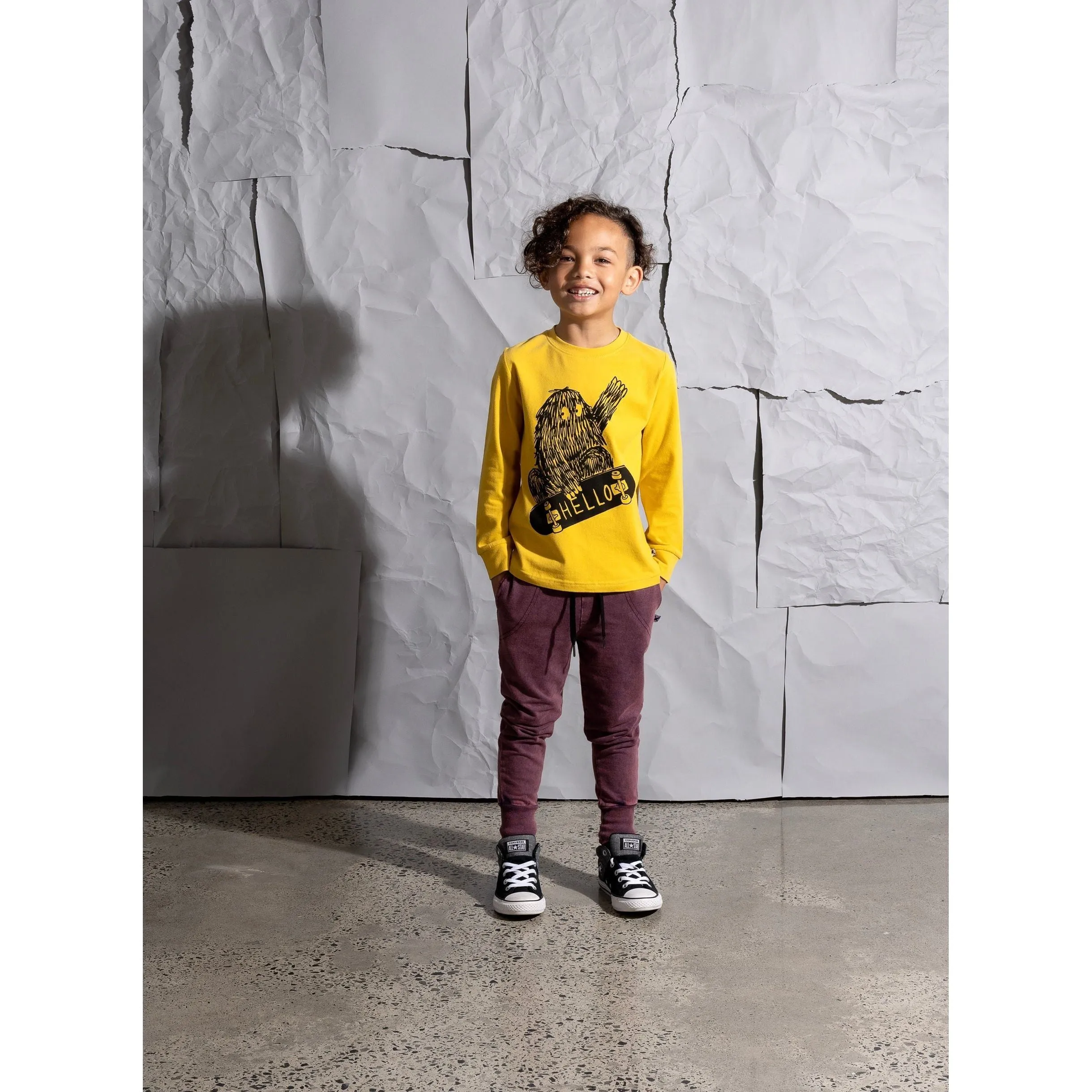 Skate Monster Tee - Mustard
