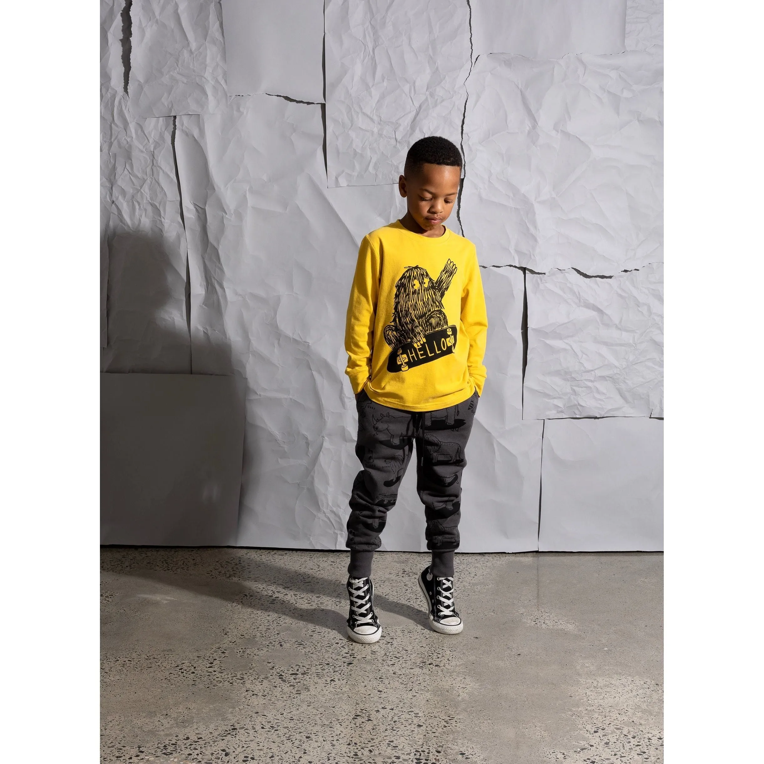 Skate Monster Tee - Mustard