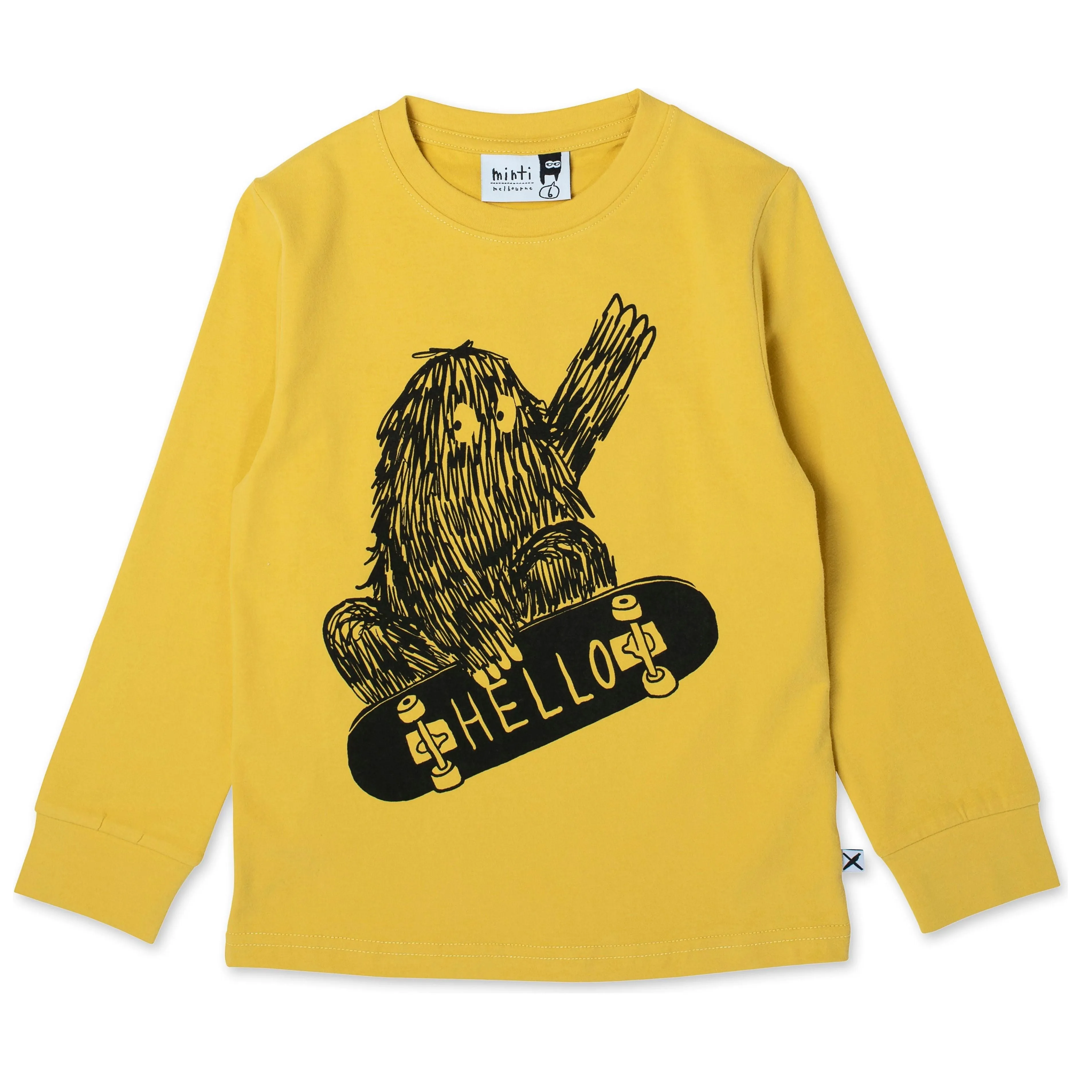 Skate Monster Tee - Mustard