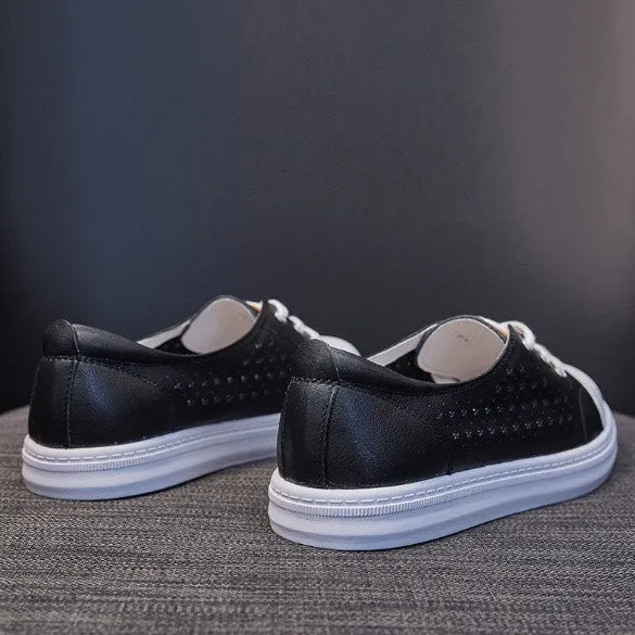 Small Size Leather Fashion Sneakers DS18