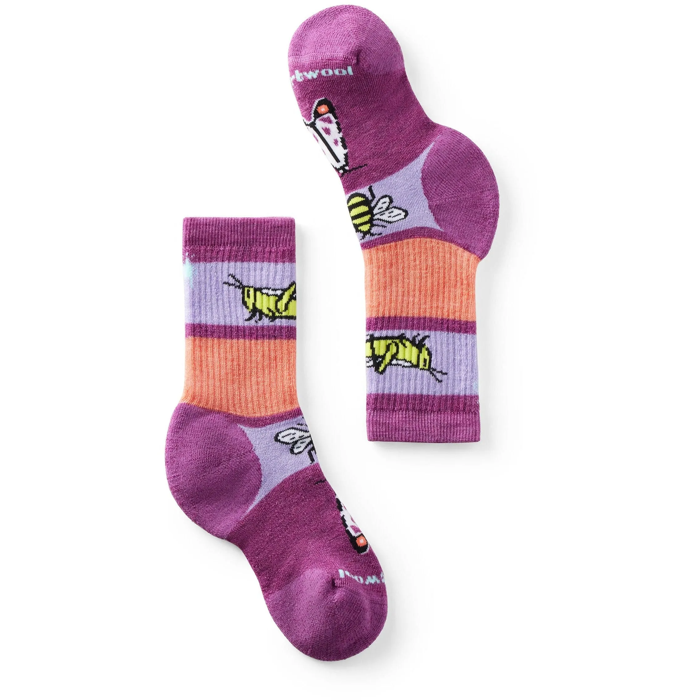 Smartwool Kids Hike Garden Bugs Pattern Crew Socks