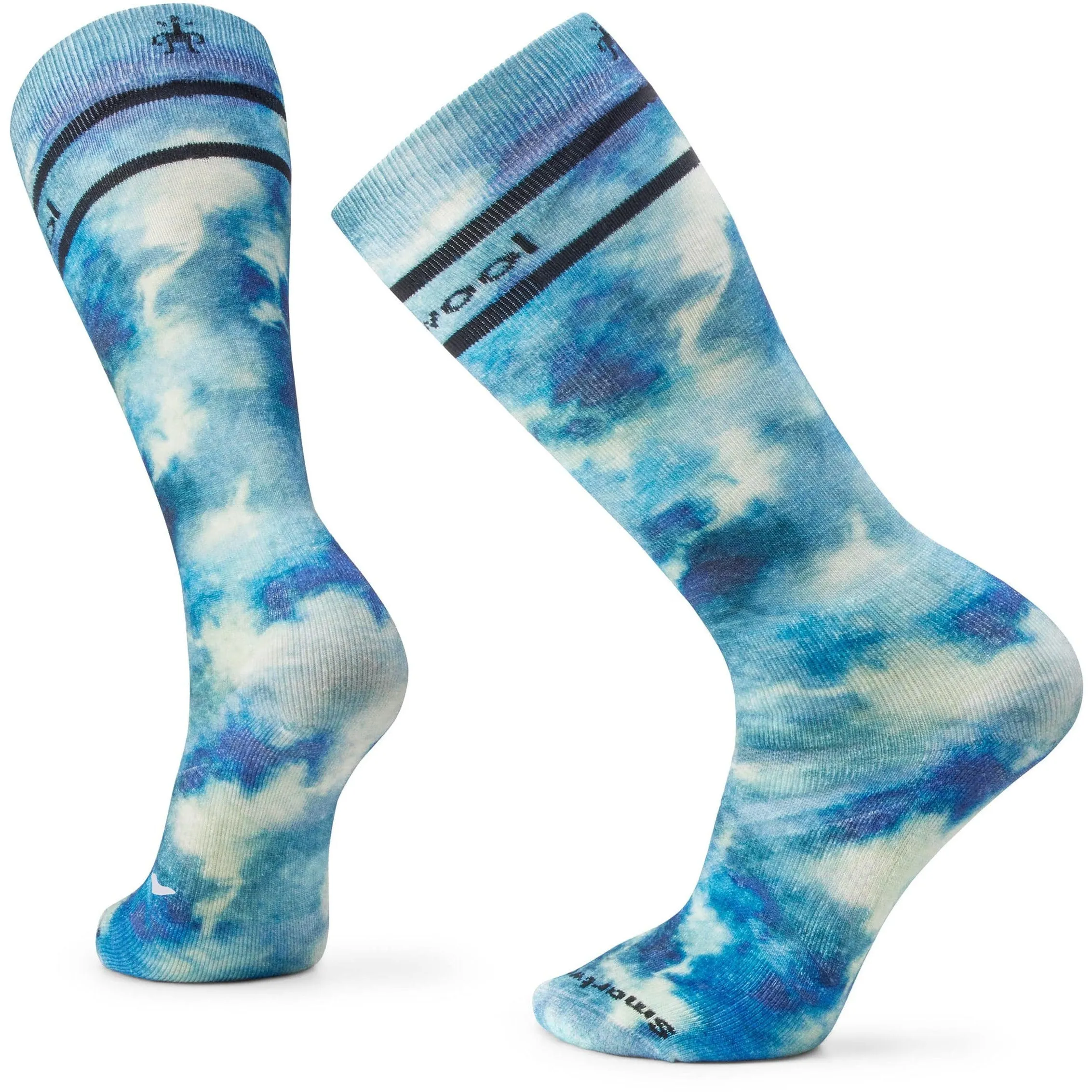 Smartwool Ski Full Cushion Groovy Tie Dye Print Over-The-Calf Socks